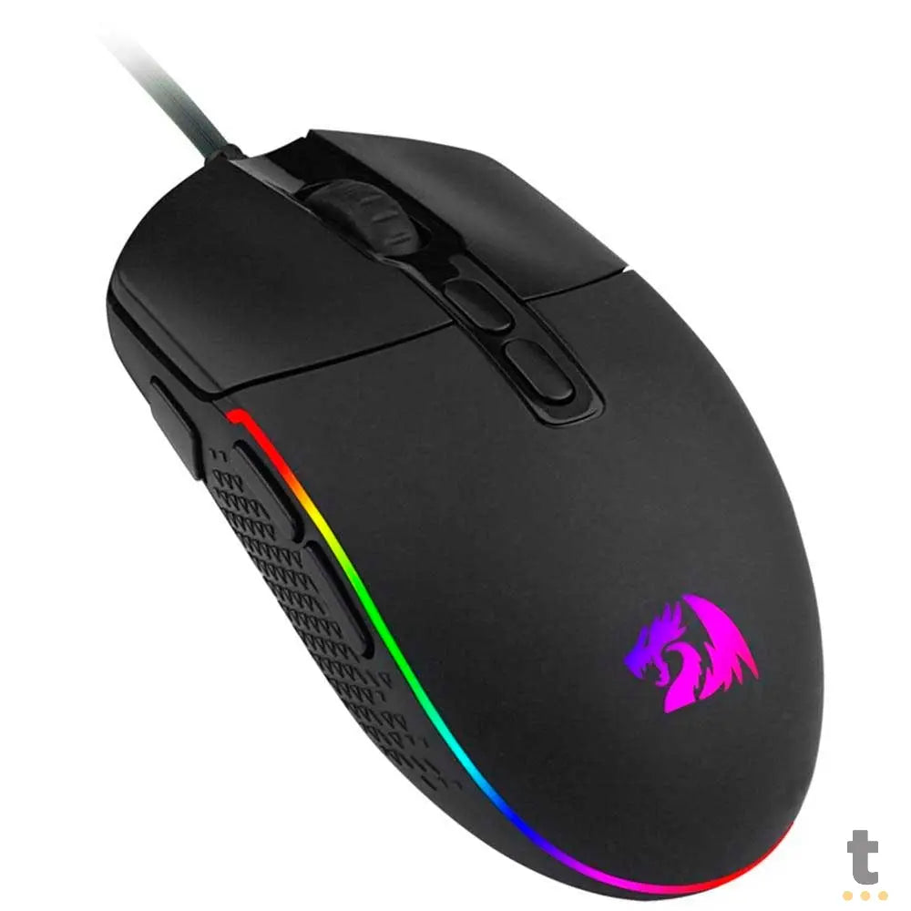 Mouse Gamer Redragon Invader 7 Botões 10000dpi Preto RGB - M719-RGB Truedata