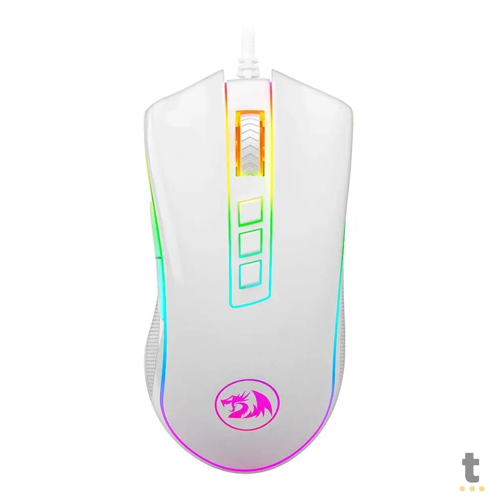 Mouse Gamer Redragon King Cobra Lunar Branco RGB - M711W-FPS Truedata