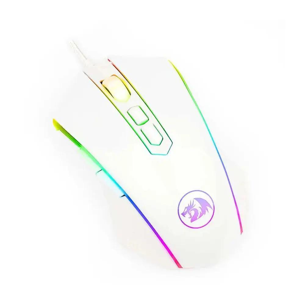 Mouse Gamer Redragon Memealion Lunar White RGB - M710W-RGB Truedata