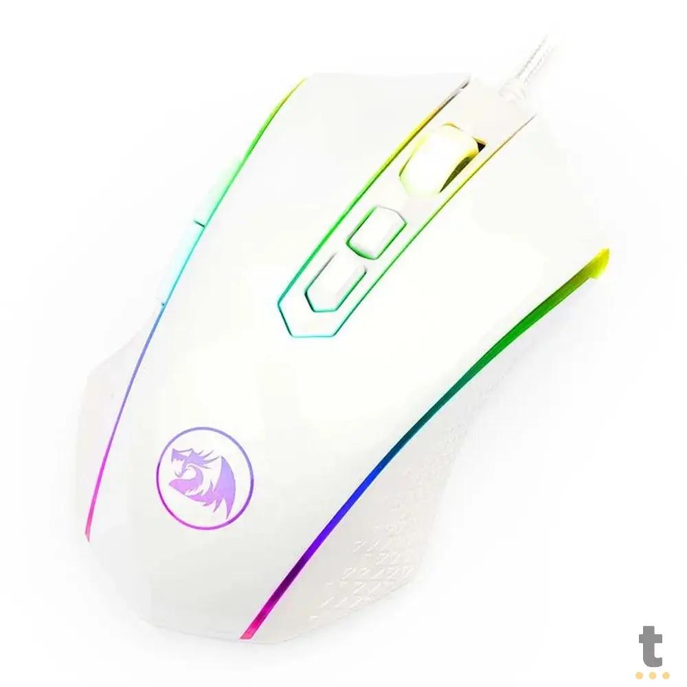 Mouse Gamer Redragon Memealion Lunar White RGB - M710W-RGB Truedata