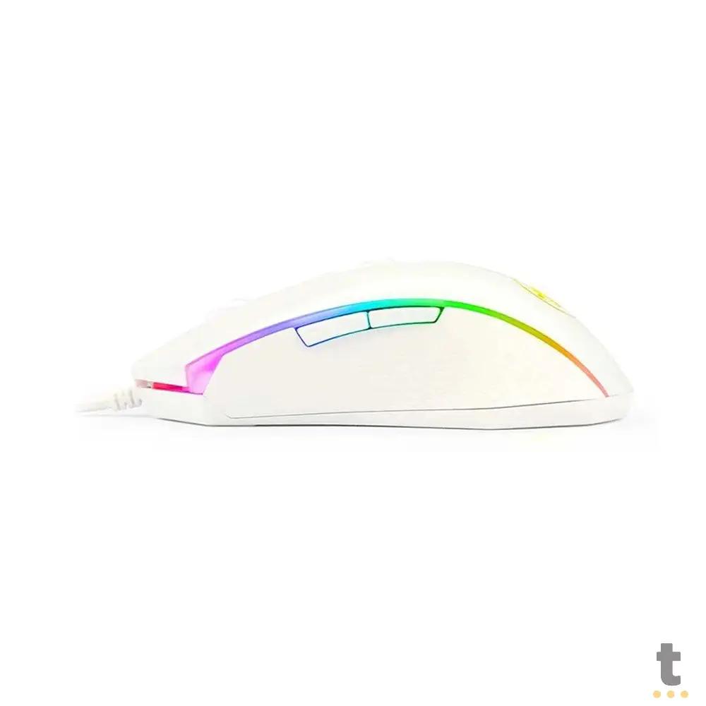 Mouse Gamer Redragon Memealion Lunar White RGB - M710W-RGB Truedata
