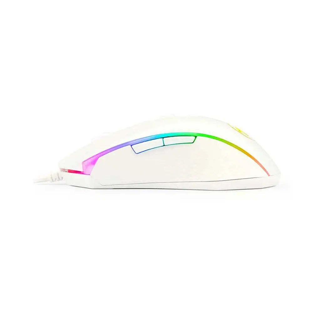 Mouse Gamer Redragon Memealion Lunar White RGB - M710W-RGB Truedata