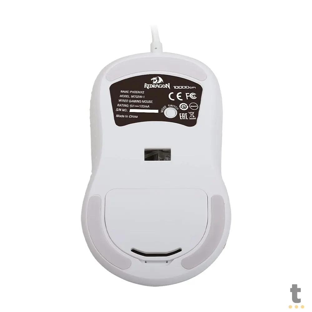 Mouse Gamer Redragon Phoenix 2 Lunar Branco RGB - M702W-1 Truedata