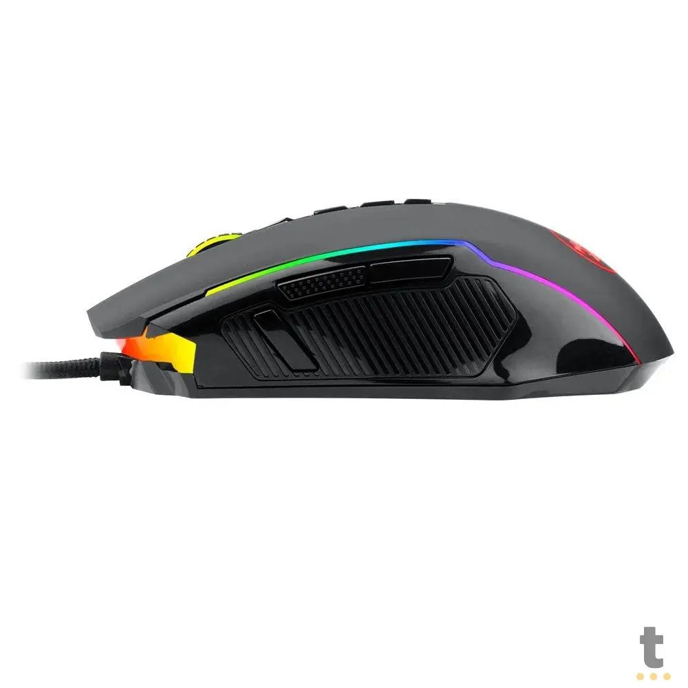 Mouse Gamer Redragon Ranger 9 Botões 12400dpi Preto RGB - M910-RGB Truedata