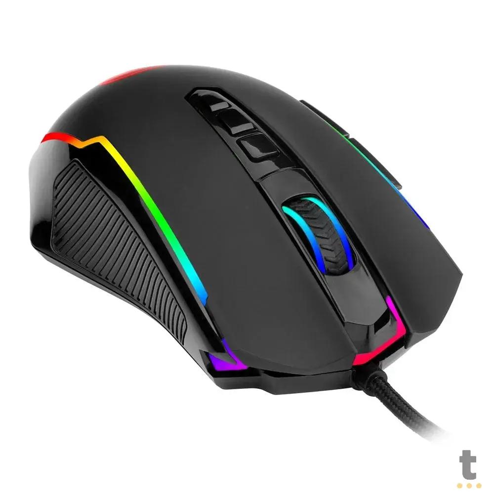 Mouse Gamer Redragon Ranger 9 Botões 12400dpi Preto RGB - M910-RGB Truedata