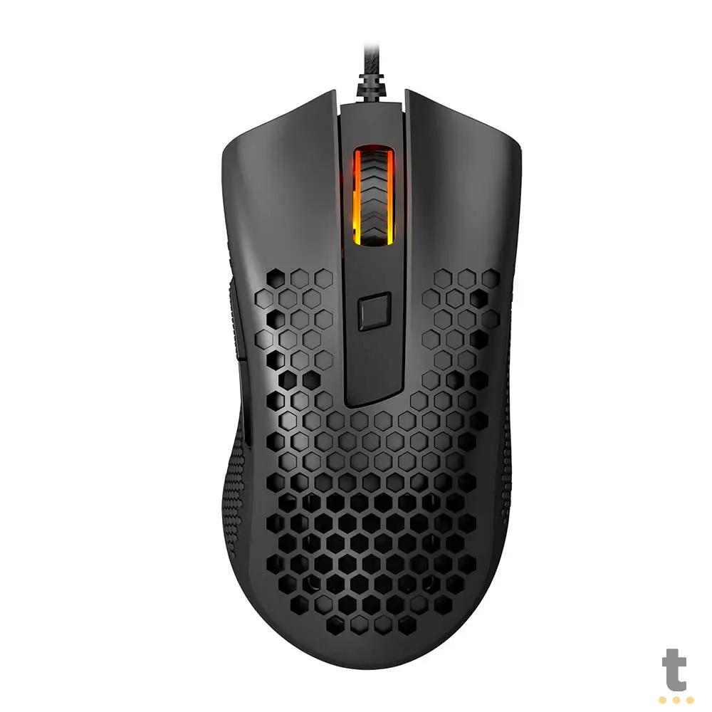 Mouse Gamer Redragon Storm Basic 12400 dpi 6 Botões Preto RGB - M808-N Truedata