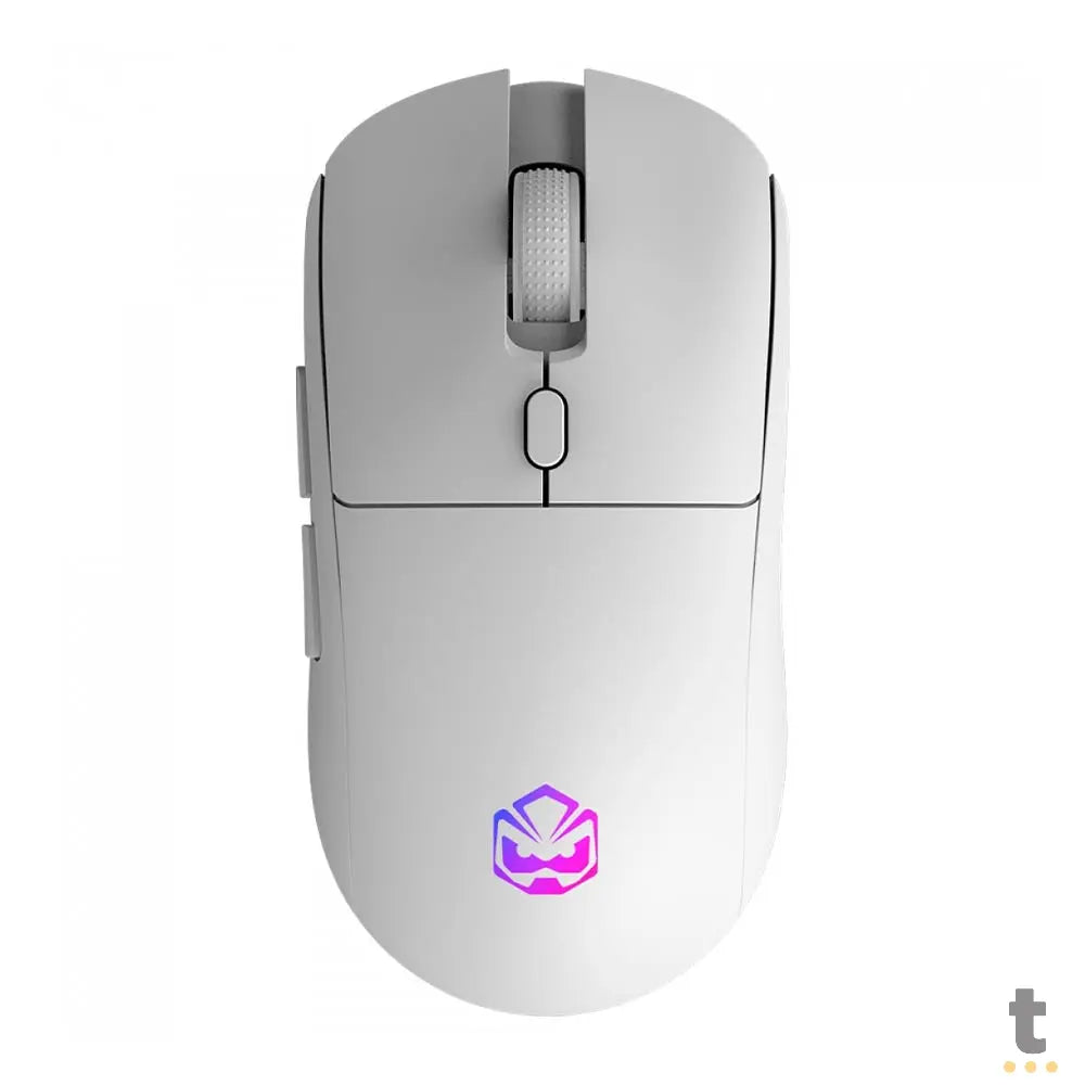 Mouse Gamer Sem Fio PCYes Basaran White Ghost 6 Botões 10000dpi RGB Branco - PMGBRSTWG Truedata