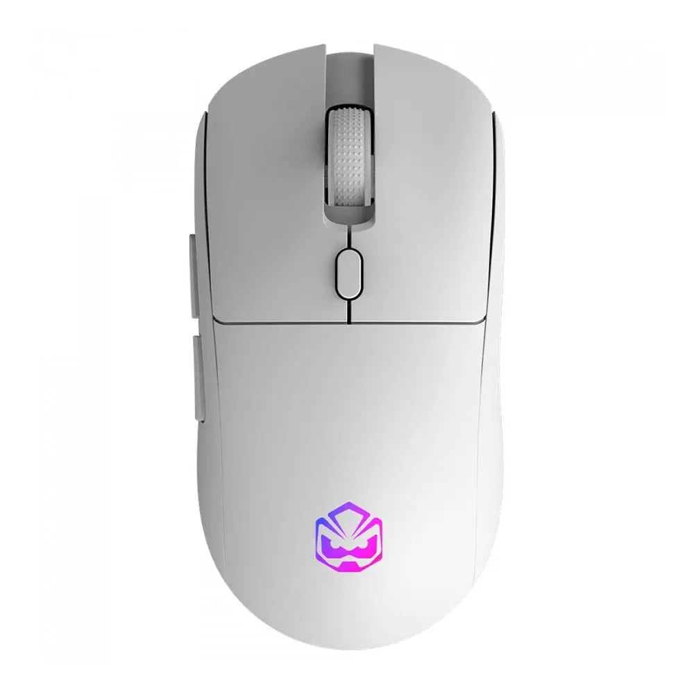 Mouse Gamer Sem Fio PCYes Basaran White Ghost 6 Botões 10000dpi RGB Branco - PMGBRSTWG Truedata
