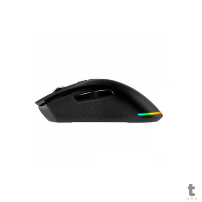 Mouse Gamer Sem Fio Recarregavel PCYes Anok 7 Botoes 16000dpi RGB Preto - PMGAKRGB Truedata