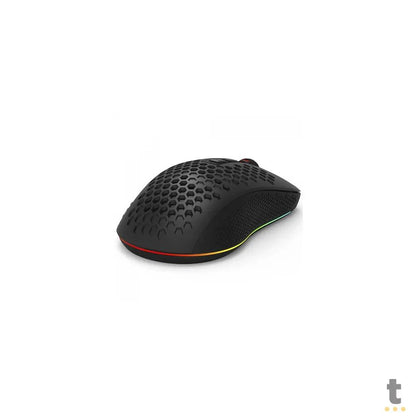Mouse Gamer Sem Fio Recarregável Redragon Hana Wireless USB-C Bluetooth 7200dpi 7 Botões Preto RGB - M694-RGB Truedata