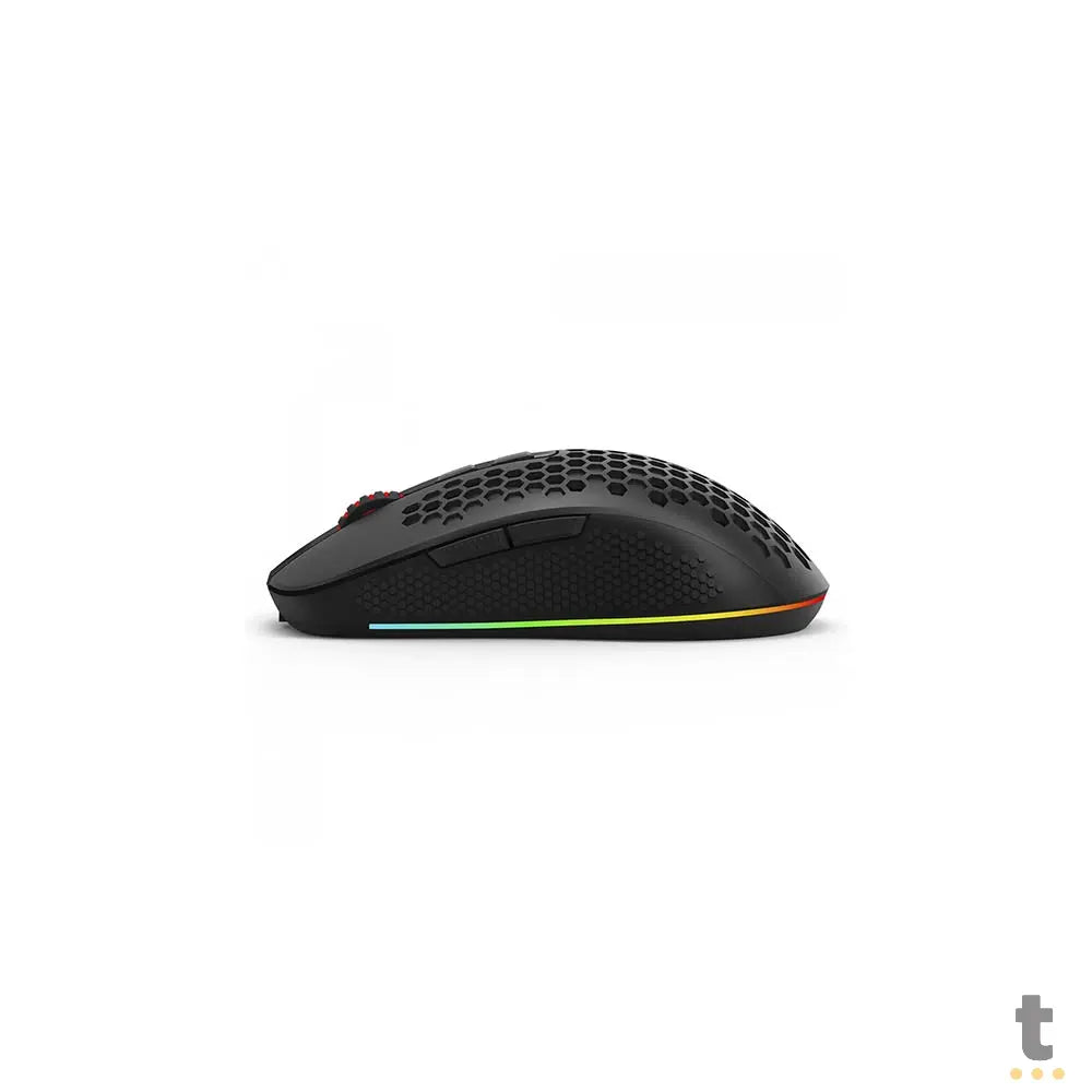 Mouse Gamer Sem Fio Recarregável Redragon Hana Wireless USB-C Bluetooth 7200dpi 7 Botões Preto RGB - M694-RGB Truedata