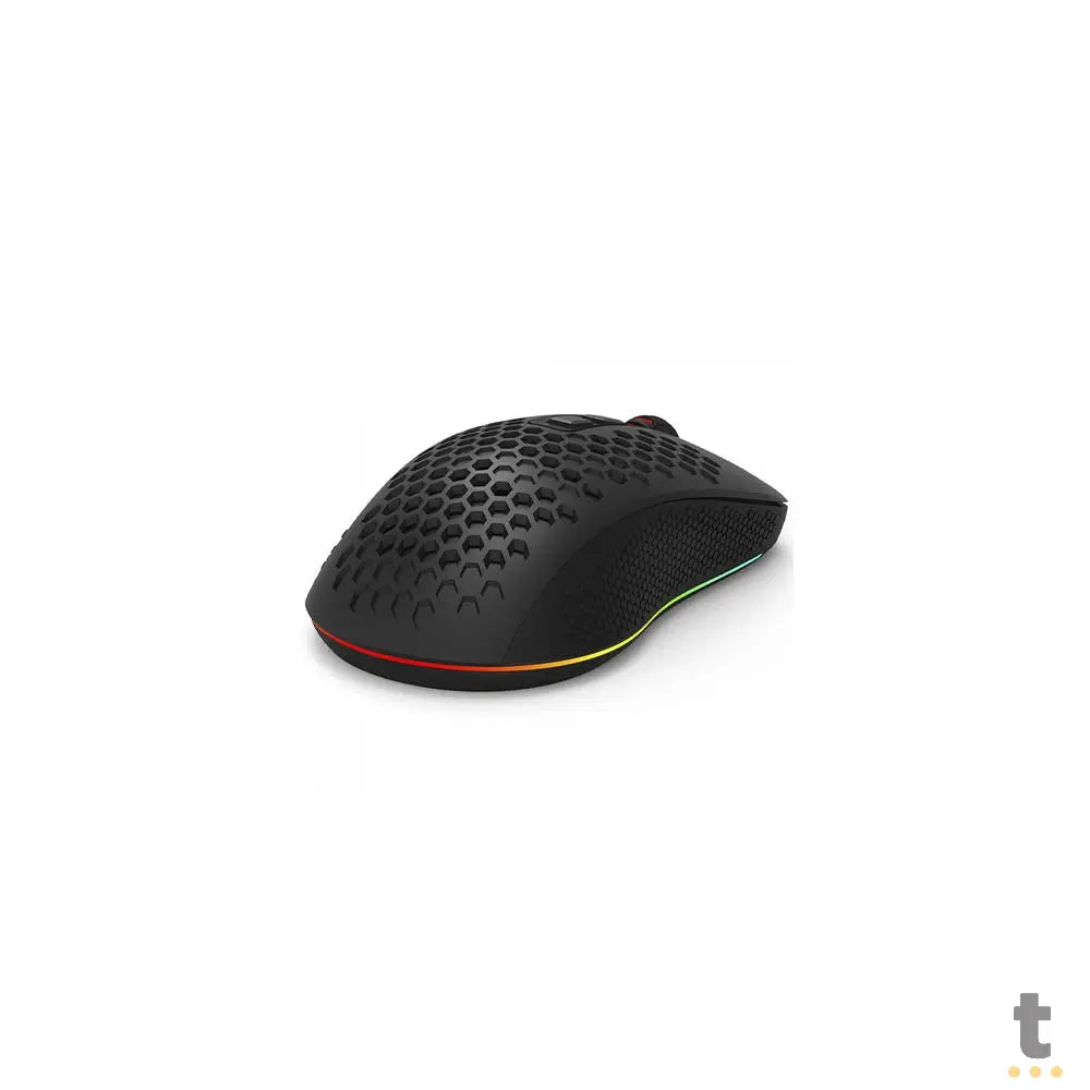 Mouse Gamer Sem Fio Recarregável Redragon Hana Wireless USB-C Bluetooth 7200dpi 7 Botões Preto RGB - M694-RGB Truedata