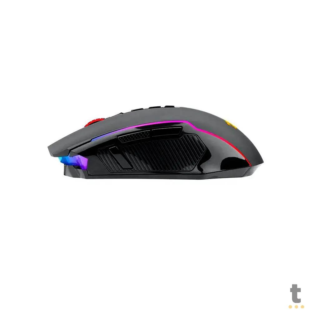 Mouse Gamer Sem Fio Redragon Nix Wireless 10000 dpi 9 Botões Preto RGB - M914-RGB Truedata