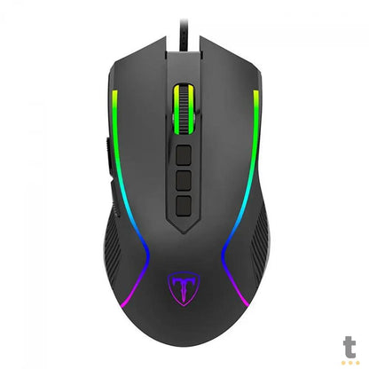 Mouse Gamer T-Dagger Darkangel 8 Botões Programáveis Preto RGB - T-TGM209 Truedata
