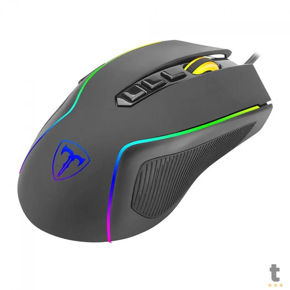 Mouse Gamer T-Dagger Darkangel 8 Botões Programáveis Preto RGB - T-TGM209 Truedata