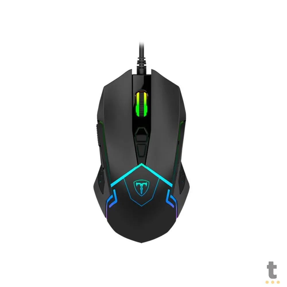 Mouse Gamer T-Dagger Senior 6 Botoes 4800dpi RGB - T-TGM205 Truedata