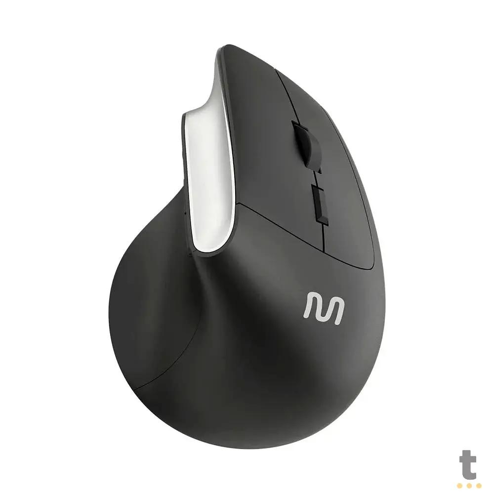 Mouse Sem Fio Ergonomico Multi Preto 1600dpi - MO384 Truedata