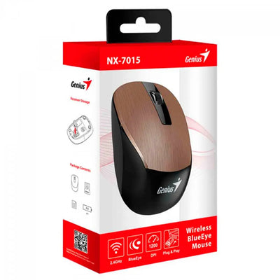 Mouse Sem Fio Genius NX-7015 1200Dpi Marrom - 31030019415