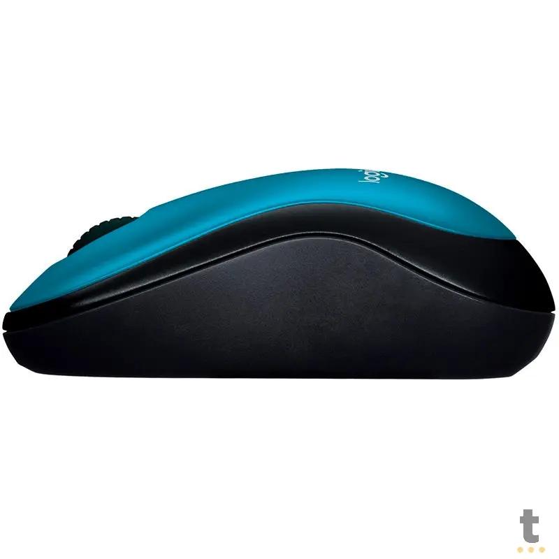 Mouse Sem Fio Logitech M185 Azul 910-003636 Truedata