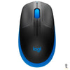 Mouse Sem Fio Logitech M190 Azul / Preto - 910-005903 Truedata