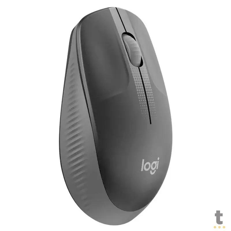Mouse Sem Fio Logitech M190 Cinza / Preto - 910-005902 Truedata