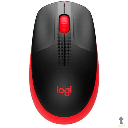 Mouse Sem Fio Logitech M190 Vermelho / Preto - 910-005904 Truedata