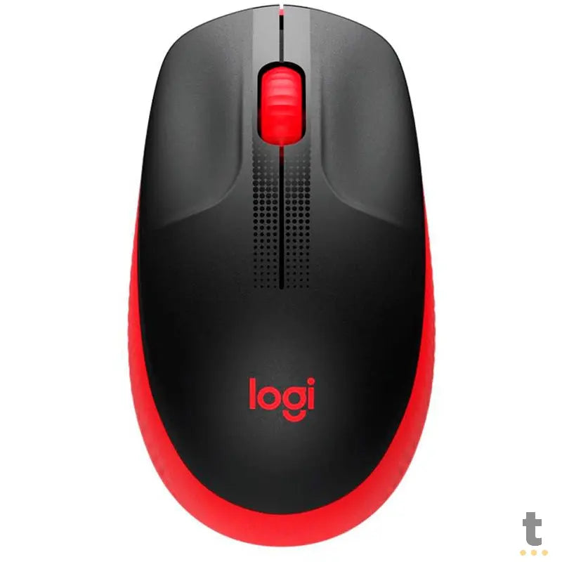 Mouse Sem Fio Logitech M190 Vermelho / Preto - 910-005904 Truedata