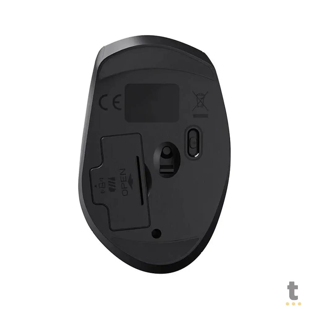 Mouse Sem Fio Multilaser Mo381 Clique Silencioso Preto 1600dpi Truedata