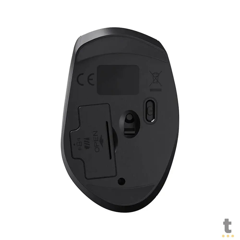 Mouse Sem Fio Multilaser Mo381 Clique Silencioso Preto 1600dpi Truedata