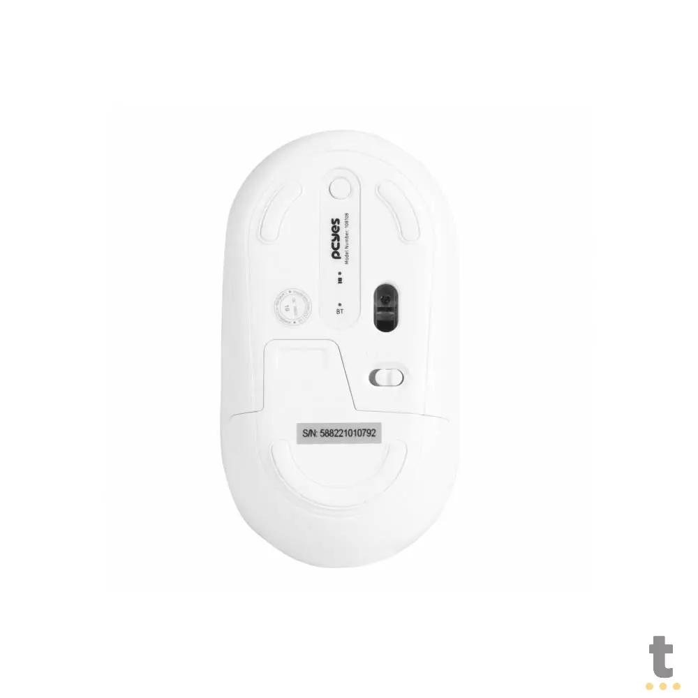 Mouse Sem Fio PCYes College Silent Click 1600Dpi Branco - PMCWMDSCW Truedata