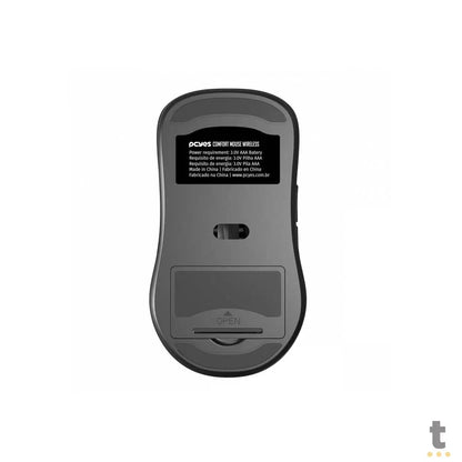 Mouse Sem Fio PCYes Comfort 1200Dpi Wireless Preto - PMOC12W Truedata