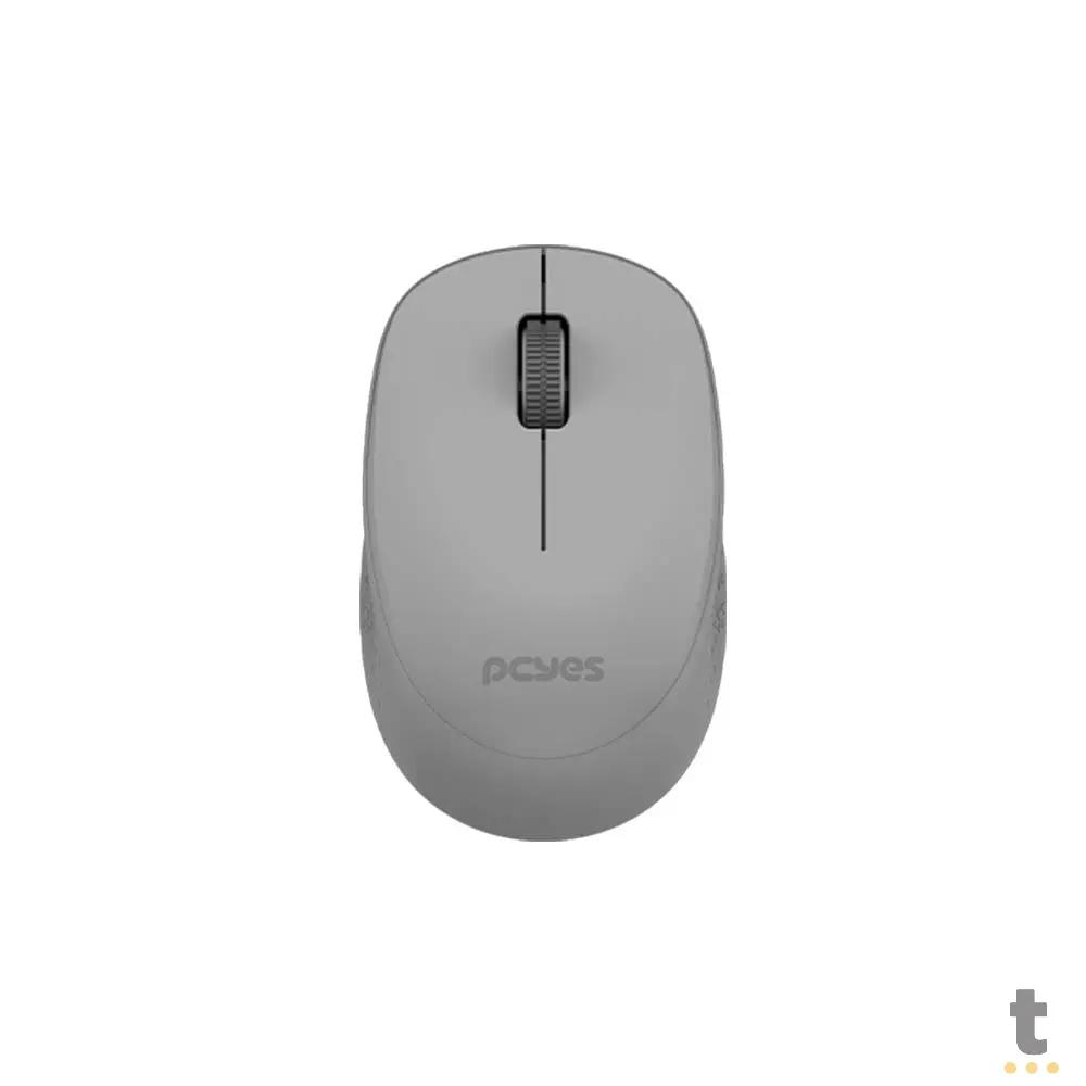 Mouse Sem Fio PCYes Mover Silent Click 1600 Dpi - Cinza Truedata