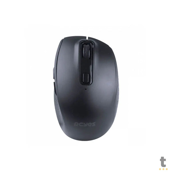 Mouse Sem Fio Recarregável PCYes REC100 Silent Click 1800Dpi Preto - PMRWMDSCB