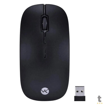 Mouse Sem Fio Wireless Dynamik Flat Vinik Preto 2.4Ghz 1200dpi Usb - DM100 Truedata