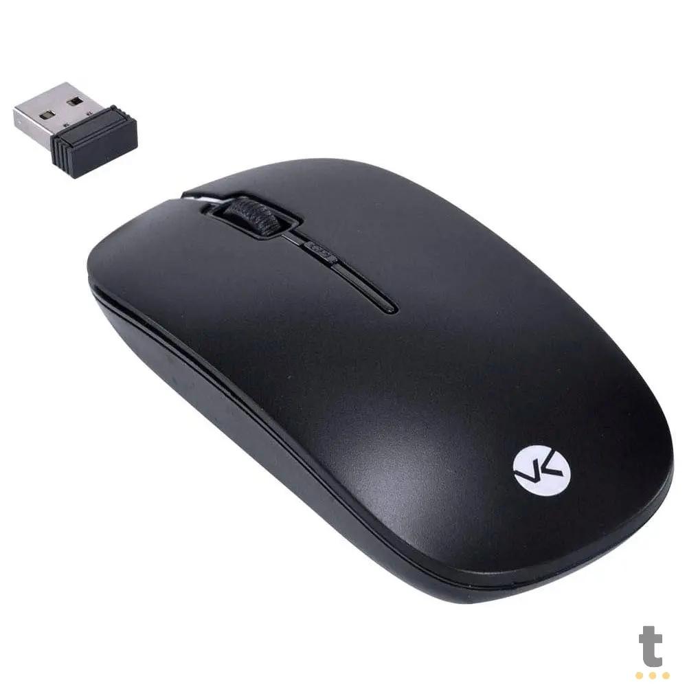 Mouse Sem Fio Wireless Dynamik Flat Vinik Preto 2.4Ghz 1200dpi Usb - DM100 Truedata