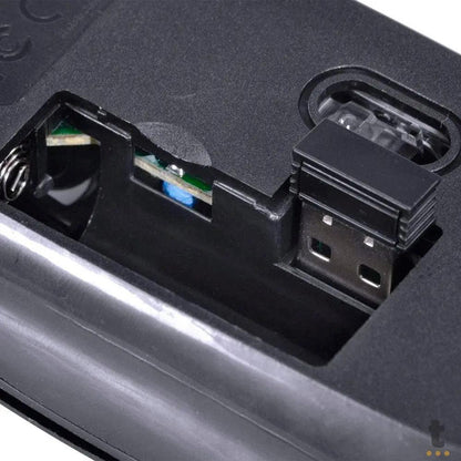 Mouse Sem Fio Wireless Dynamik Flat Vinik Preto 2.4Ghz 1200dpi Usb - DM100 Truedata