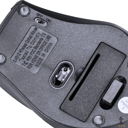 Mouse Sem Fio Wireless Ergo Vinik Preto 2.4Ghz 1200dpi Usb - DM110 Truedata