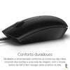 Mouse Usb Com Fio Preto Dell 1000 Dpi - MS116 Truedata
