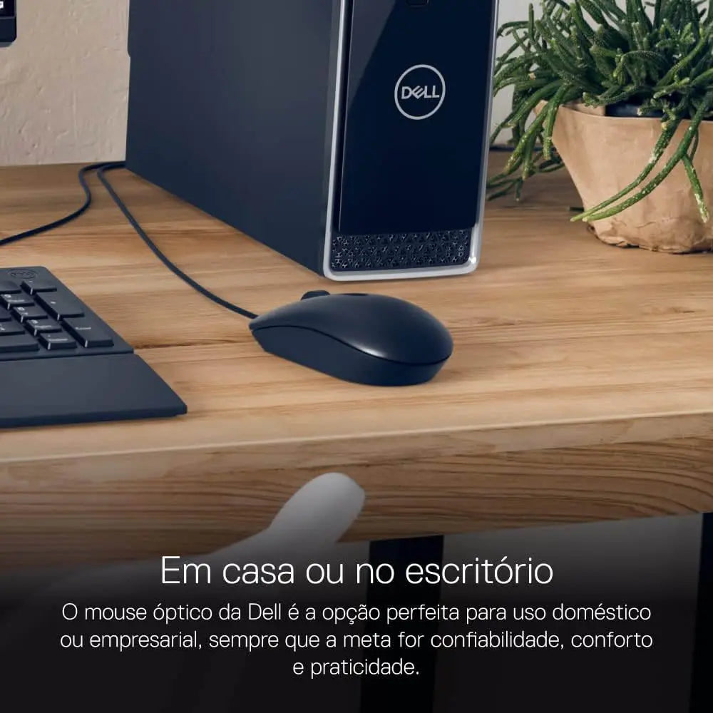 Mouse Usb Com Fio Preto Dell 1000 Dpi - MS116 Truedata