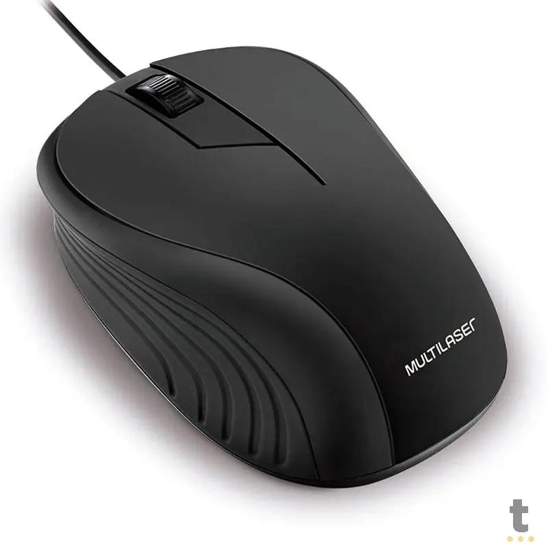 Mouse Usb Emborrachado Preto Multilaser Mo222 Truedata