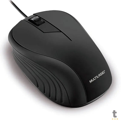 Mouse Usb Emborrachado Preto Multilaser Mo222