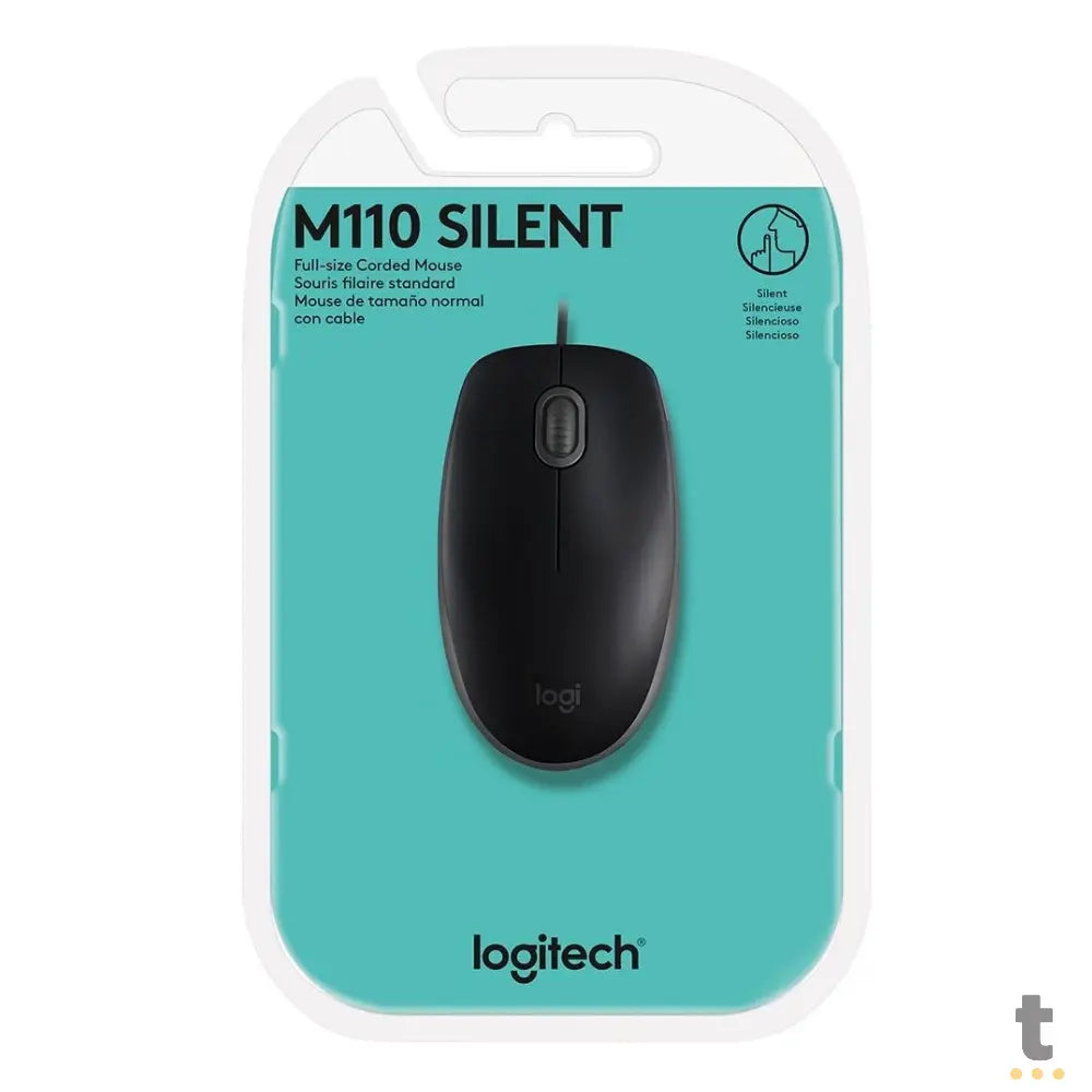 Mouse Usb Logitech Business B100 Preto - 910-001439 Truedata