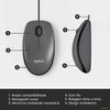 Mouse Usb Logitech M100 Cinza 910-001601 Truedata