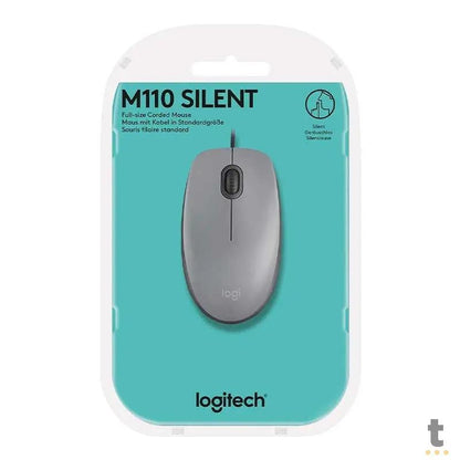 Mouse Usb Logitech M110 Silencioso Cinza - 910-005494 Truedata