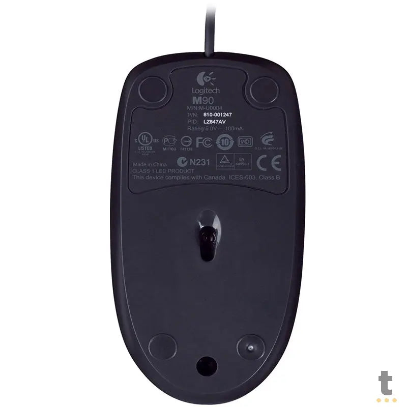 Mouse Usb Logitech M90 Preto Piano 910-004053 Truedata