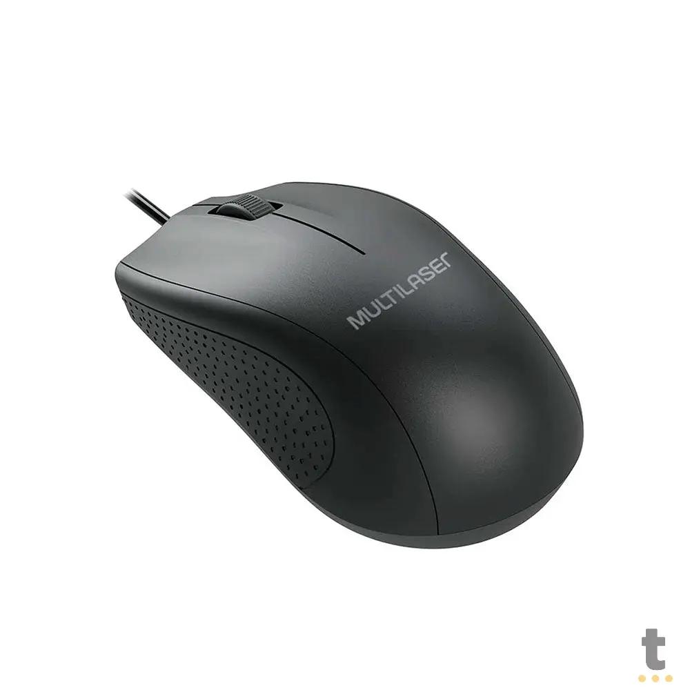 Mouse Usb Multilaser 1200DPI Preto - MO308 Truedata