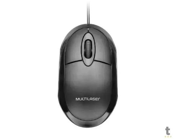 Mouse Usb Multilaser Classic Full Black - Mo300 Truedata