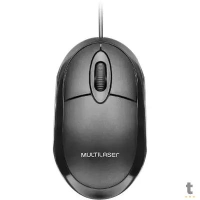 Mouse Usb Multilaser Classic Full Black - Mo300 Truedata