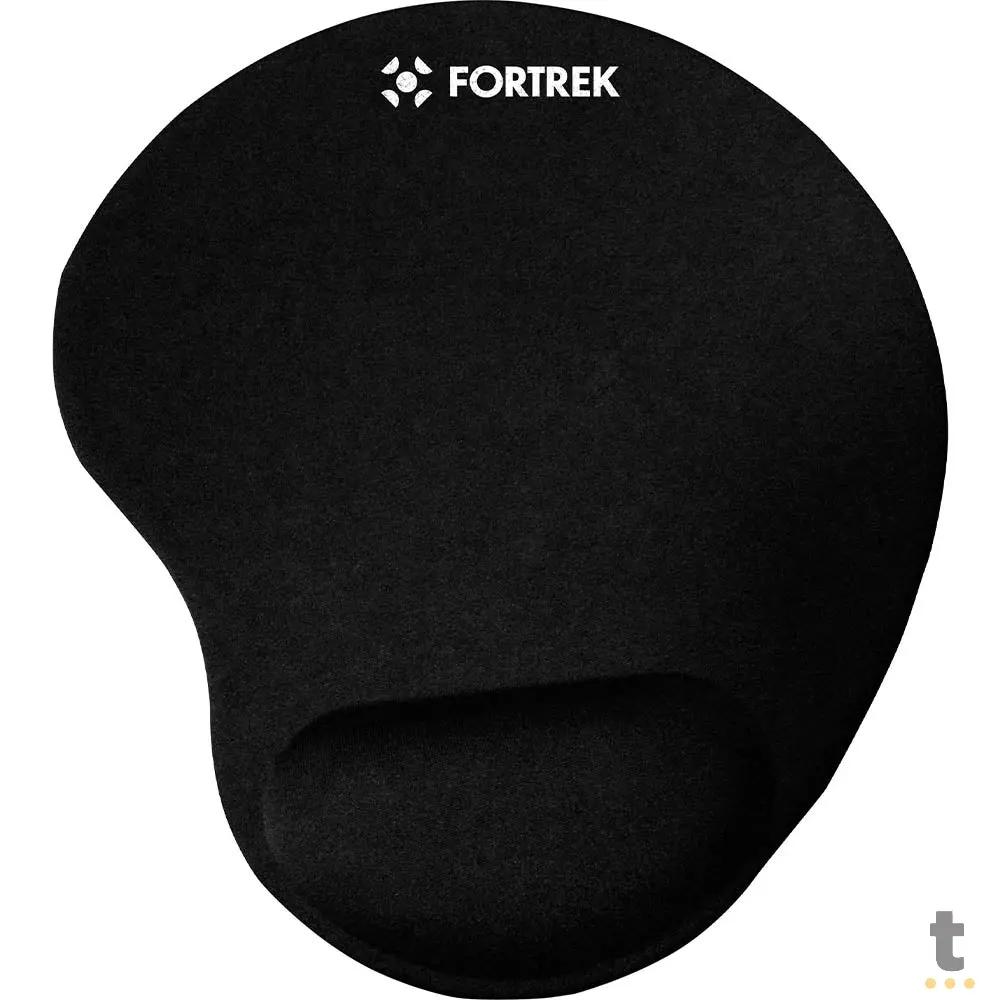 Mousepad Com Apoio De Pulso Ergonômico Em Gel Cor Preto Fortrek - ERG-102 Truedata