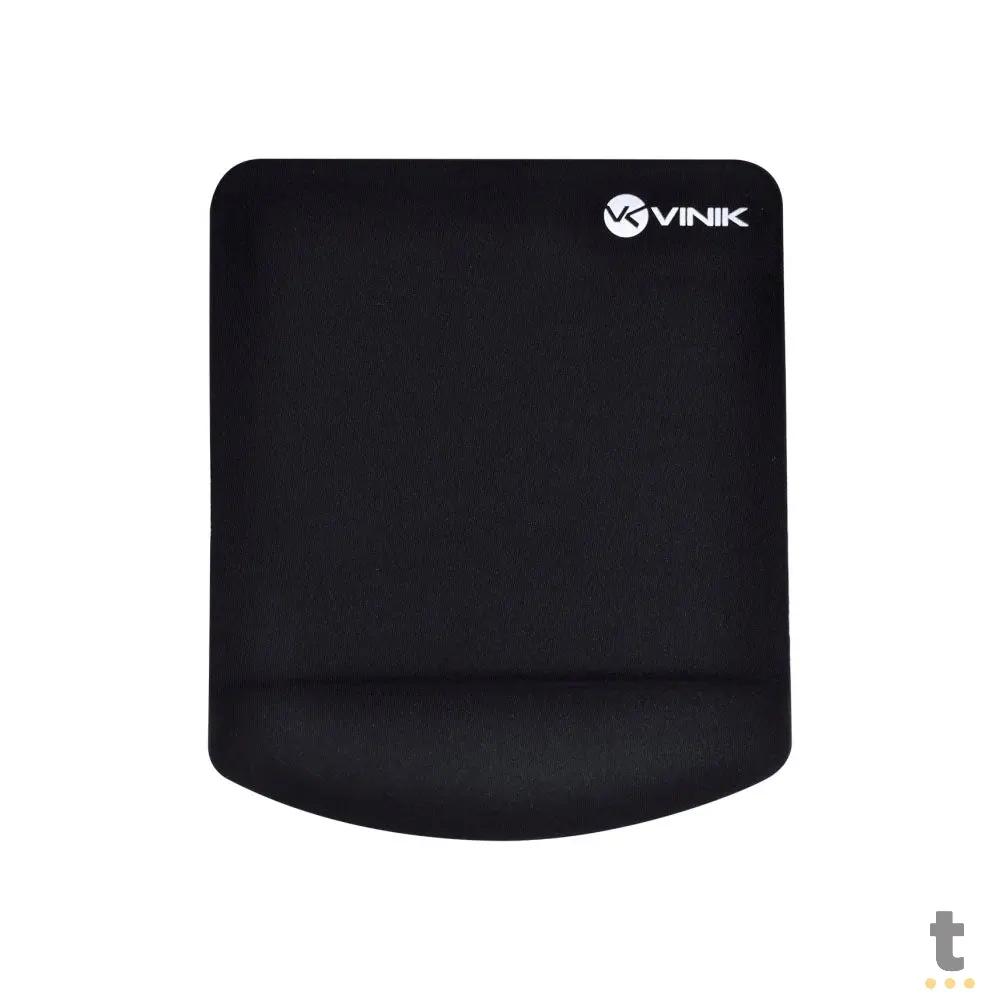 Mousepad Com Apoio De Pulso Quadrado Em Gel Vinik Preto - MPG-02P Truedata